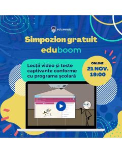 Curs online gratuit „Utilizarea platformei Eduboom de lecții video și teste în conformitate cu programa școlară”, 21 noiembrie 2024