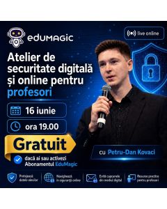 Atelier de securitate digitală și online pentru profesori
