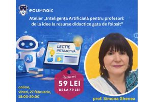 Cursul în format eLearning: Inteligența Artificială pentru profesori: de la idee la resurse didactice gata de folosit