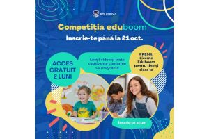 Curs gratuit „Utilizarea platformei Eduboom de lecții video și teste în conformitate cu programa școlară”, 15 octombrie 2024