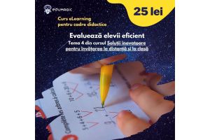 Curs online pentru profesori Evalueaza elevii online eficient
